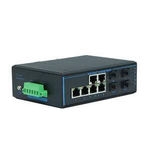 Commutateur Ethernet industriel de gestion WEB, 4 ports SFP avec 6 ports RJ45, rail DIN 35, commutateur réseau POE géré L2 Gigabit - Product Image 2