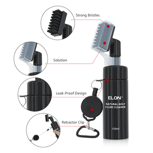 Limpiador de palos de golf profesional 150ML, kit de limpieza en spray para golf con clip de sujeción, llavero y toalla, limpiador natural de palos - Product Image 4