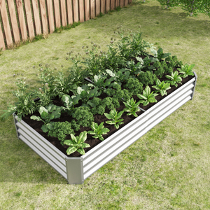 Jardinera Elevada Metálica de Gran Espacio para Jardín, 2 Unidades, para Verduras, Hierbas, Flores y Frutas, Envío desde Almacén en EE. UU. - Product Image 4