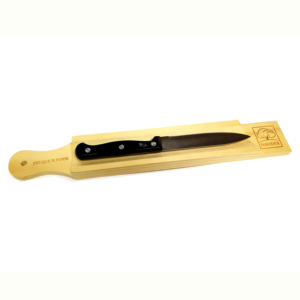 <span class=keywords><strong>Planche</strong></span> à <span class=keywords><strong>découper</strong></span> en bois de pin pour salami avec couteau, <span class=keywords><strong>planche</strong></span> à <span class=keywords><strong>découper</strong></span> pour saucisses et baguettes - Product Image 1