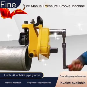 Machine à rainurer manuelle pour tuyaux de 1 à 6 pouces, facile à utiliser, outil de réparation à manivelle, PLC pour machines métallurgiques et tuyauterie métallique - Product Image 2