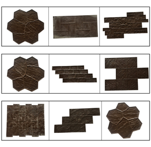 แม่พิมพ์ปั๊มคอนกรีตพื้นแม่พิมพ์คอนกรีตหินฝังสวนโพลียูรีเทนแม่พิมพ์ปู - Product Image 2