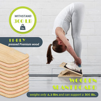 Planche d'Étirement Inclinée Portable Professionnelle en Bois pour Mollets et Pieds, 5 Positions Réglables, Vente en Gros