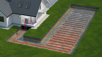 Pompe à chaleur géothermique eau-eau 16KW 18KW pour système de climatisation centralisé (HVAC) pour petites entreprises