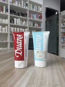 หลอดเครื่องสำอางแบบฝาพับสีแดงและสีฟ้าอ่อนกำหนดเอง OEM ODM สำหรับผลิตภัณฑ์ดูแลผิวพิมพ์ <span class=keywords><strong>duang</strong></span> และบรรจุภัณฑ์รองพื้น - Product Image 2