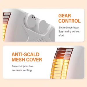 <span class=keywords><strong>Calentador</strong></span> Eléctrico Portátil PTC de Plástico para Invierno, 2000W, con Termostato Ajustable y Protección Antivuelco - Product Image 3