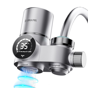 Depuratore d'Acqua Digitale UV per <span class=keywords><strong>Rubinetto</strong></span> con Display Intelligente e <span class=keywords><strong>Filtro</strong></span> a Carbone Attivo per <span class=keywords><strong>Bagno</strong></span> e Cucina - Product Image 1