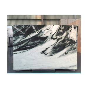 Azulejos de Mármol para Pisos, Decoración de Piedra Natural, Azulejos de Piedra para Paredes, Azulejos de Mármol para Pisos, Mármol Blanco Panda, Bianco Dalmata - Product Image 1