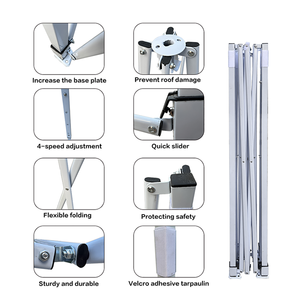 10x20ftヘビーデューティ防水UV保護ポップアップキャノピーテントマルチカラー全天候型屋外インスタントシェルター4サンドバッグトレード - Product Image 2