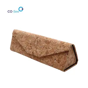 Wholesale Recycled Cork Wood Folding Sun Glasses Eyeglass Case Manufacturers