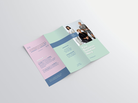Póster Personalizado de Doble Cara, Ecológico y Reciclable, Folletos Plegables en 3 Partes para Impresión Promocional