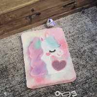 Populaire licorne mignon Kawaii cahier en peluche A5 fille école haute apparence niveau dessin animé grand livre étudiant papeterie cadeau