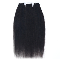 K.SWIGS 2024 Extension di Capelli Umani Remy con Nastro Adesivo, Onde Naturali, Onde Profonde, Jerry Curl, Italian Curl, Texture Liscia e Setosa