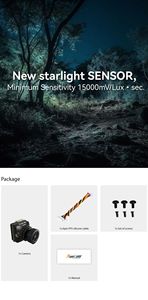 RunCam Phoenix <span class=keywords><strong>2</strong></span> SP V3 FPV kamera 4:<span class=keywords><strong>3</strong></span>/16:9 PAL/NTSC 1500TVL RC FPV için FPV yarış uzun menzilli Drone Quadcopter - Product Image 6