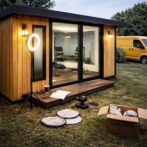 Conteneur de gym extérieur pour jardin, salle de fitness préfabriquée, structure en acier durable, isolé et résistant aux intempéries - Product Image 2