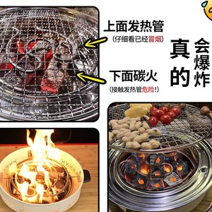 Explorers Camping Stove With Grill 3-5 Person Outdoor Tea Warmer Portable Cooking <b>Set</b> For Home And Travel Use - Product Image 2