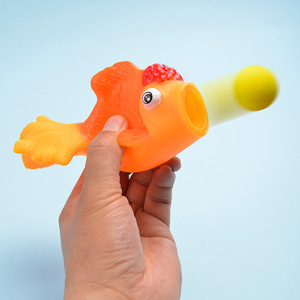 ของเล่นลูกบอลไวนิลตลกสำหรับเด็ก,ลูกบอลพลาสติกของเล่นป้องกันความเครียดบีบรูปปลาสีทอง - Product Image 3