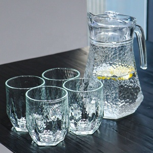 Ensemble d'Emballage Salon Maison Théière Bouilloires Ensemble <span class=keywords><strong>Pichet</strong></span> à <span class=keywords><strong>Eau</strong></span> Froide en Verre Avec Tasses Carafe à <span class=keywords><strong>Eau</strong></span> en Verre - Product Image 2