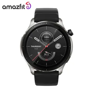 Amazfit GTR 4 Smartwatch 1.39 "AMOLED ekran Alexa Android IOS için dahili GPS akıllı saat