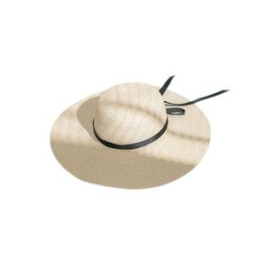 4.33 Inches Wide Brim Ribbon Bowknot <b>Panama</b> Straw <b>Hats</b> for <b>Women</b> Big Eave Summer Beach Sun <b>Hat</b> Sombrero De Paja Promotion Gifts - Product Image 1