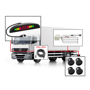 Dễ Dàng Cài Đặt Không Thấm Nước Bãi Đậu Xe Cảm Biến Kit Phổ 12V 24V Cho Xe Tải Phía Trước Phía Sau Bumper Hỗ Trợ Ngược Bãi Đậu Xe Hệ Thống Cảm Biến - Product Image 4