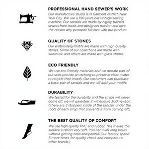 Sandales plates Nomad à strass - Product Image 1