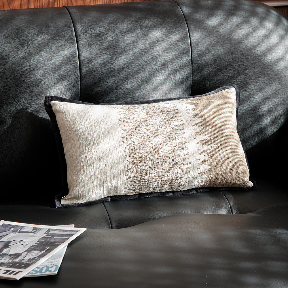 Floating life dream khaki with dutch velvet pure black - 30x50