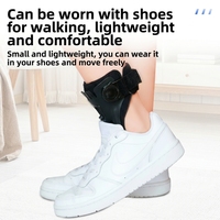 Orthèse médicale pour pied tombant, attelle de cheville réglable à tension réglable, légère, respirante, avec fermeture à lacets, correcteur de pied tombant pour