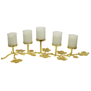 Bougeoir créatif en métal décoratif fini or pour accrocher et plancher à des fins décoratives - Product Image 1