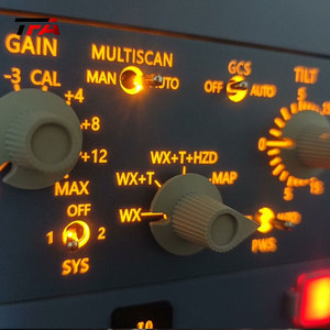 Simulateur de vol A320 en gros : Machine d'amusement avec cockpit, configuration de jeu de simulateur de vol et panneau de commande du radar météorologique - Product Image 1