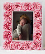Pink - 5 inch acrylic photo frame (excluding photos)