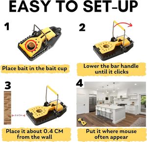 Nhà Máy Cung Cấp Trực Tiếp Lớn Rat Bẫy Mạnh Mẽ Nhanh Chóng Giết Chuột Bẫy Tái Sử Dụng Động Vật gặm nhấm <span class=keywords><strong>Killer</strong></span> Với Giá Cả Cạnh Tranh - Product Image 4