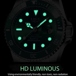 LIGE Fashion Luxury Quartz Men's Watch Casual Sports Stainless Steel Watch Business Men's Watch <b>Clock</b> Reloj Hombre - Product Image 6