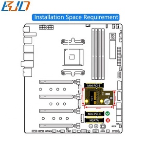 Mini PCI-E MPCIe a NGFF <span class=keywords><strong>M</strong></span>.2 clave E Wifi Bluetooth <span class=keywords><strong>M</strong></span>ódulo adaptador para Intel AX200 9260, 8265 8260 de 7265 y Y510P modelo - Product Image 5