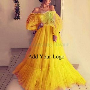 Vestido de novia de manga larga de malla de un hombro para mujer americana, vestido de columpio grande, nuevos <span class=keywords><strong>vestidos</strong></span> de invitados de <span class=keywords><strong>boda</strong></span> - Product Image 5