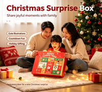 Boîtes cadeaux en carton blanc personnalisées pour calendrier de l'Avent de Noël, 12/24 packs, boîtes de calendrier de l'Avent pour chiens et chats