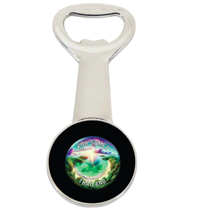 ที่เปิดขวดทองเหลืองรูปแบบวัดไทย พวงกุญแจ ของที่ระลึกจากประเทศไทย - Product Image 3