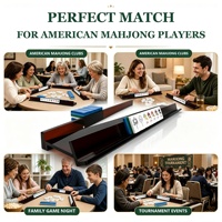 Support et poussoir en acrylique pour Mahjong américain, personnalisables (couleur, taille, logo), pour jeu de Mahjong, club et famille