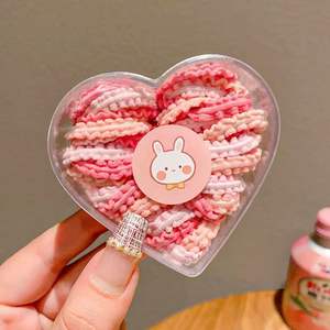 ربطات شعر ملونة للأطفال بدون تشابك في علبة أنيقة، مطاطية للغاية للفتيات والأطفال الصغار - Product Image 6