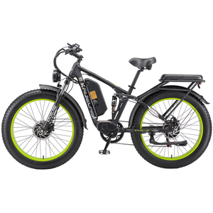 Bicicleta Eléctrica de 26 Pulgadas, 52V, 26Ah, Litio, Largo Alcance, Frenos de Disco Hidráulicos, Cuadro de Aluminio, Motor Dual sin Escobillas, Ecológica, para Hombre y Mujer, Ultra Larga Duración - Product Image 3