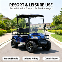 Voitures de golf chinoises multifonctionnelles à 2 places, personnalisées, de haute qualité, à prix bas, pour clubs et visites touristiques