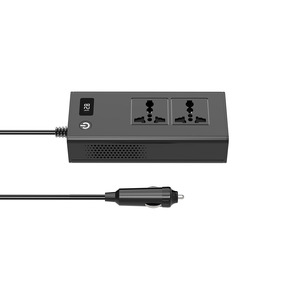 200W 400W Đỉnh Sửa Đổi Sóng Sin Nhanh Chóng Sạc Xe Hơi Biến Tần 12V 220V Qc3.0 USB + Pd 65W Loại C Kép AC Ổ cắm Điện Áp Chuyển Đổi - Product Image 2