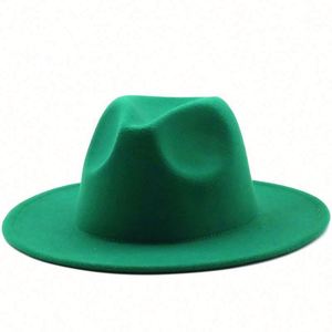 20 Colors in Stock 58-60cm Wide Brim Winter Wool Fedora Hats for Outdoor Party & Business Use-Packing in Boxes - Product Image 1