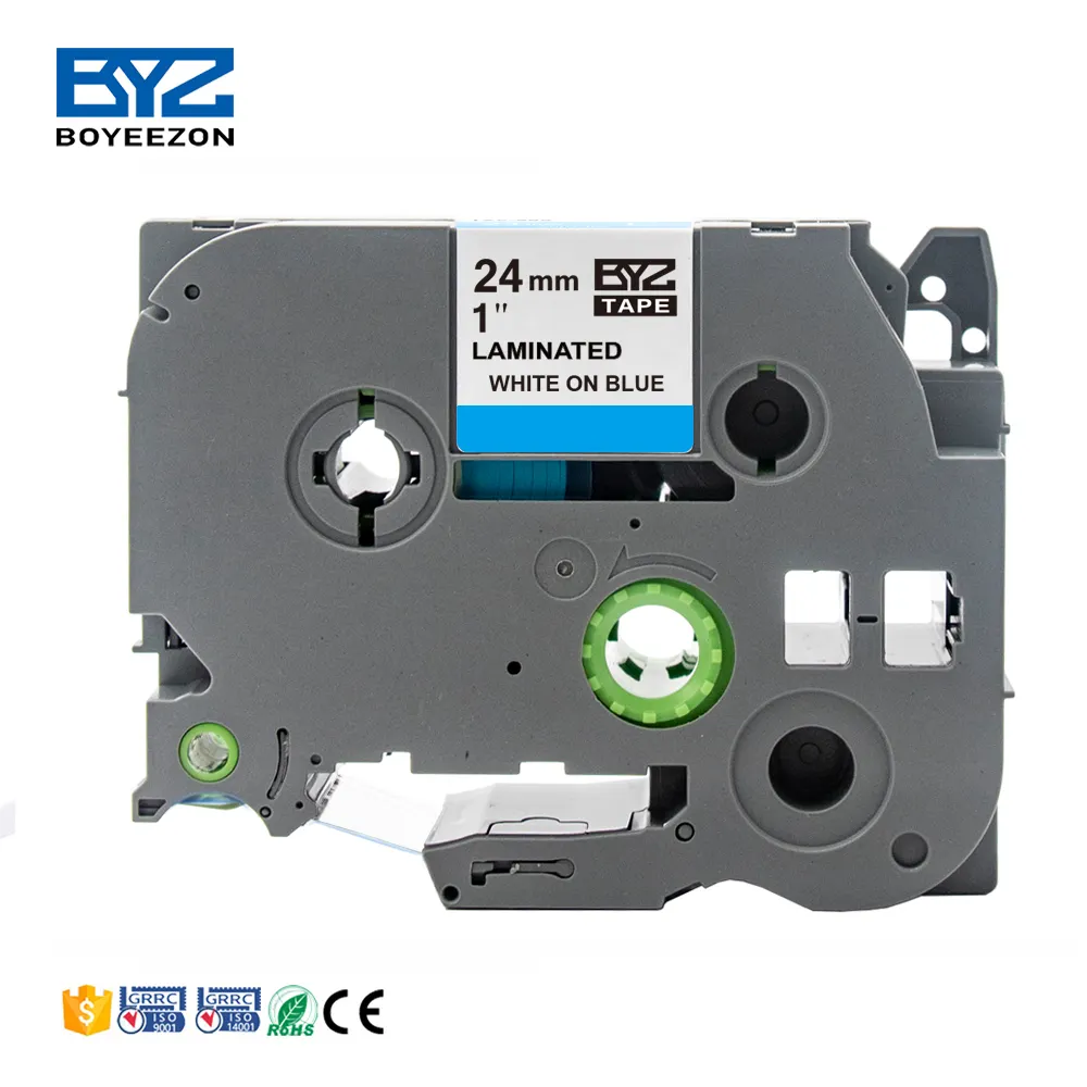Cinta Tze cinta de impresión/cinta de etiquetas 24mm Tze -555 TZ 555 tze555 Compatible con impresora Brother