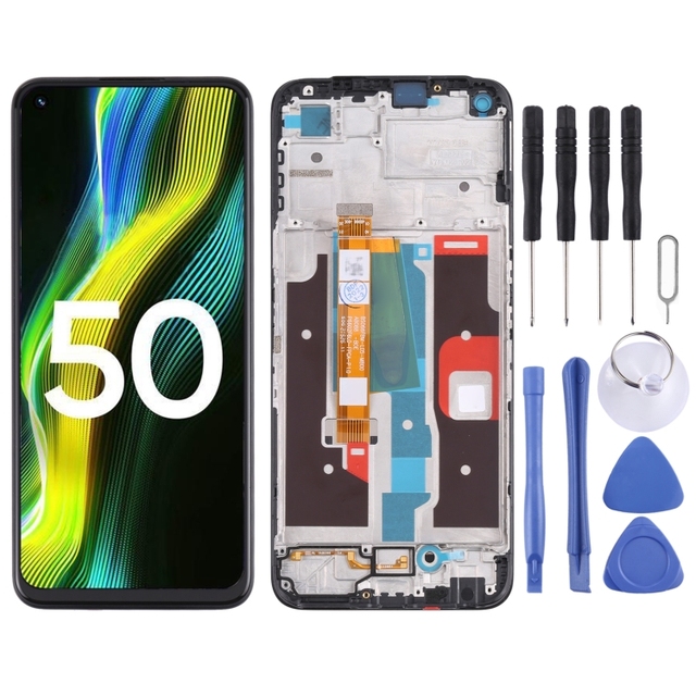 Factory Direct Price for Realme Narzo 50 4G RMX3286 OEM LCD Screen Digitizer Full Assembly With Frame
