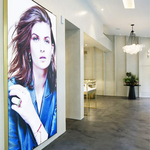 Hồ Sơ Backlit nhôm không khung Áp phích đứng silicon Rod cong <span class=keywords><strong>Led</strong></span> khung seg vải hộp Đèn - Product Image 3