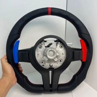 Volant en cuir perforé Plug and Play bleu M1 M2 pour BMW M3 M4 F80 F82 M5 X7 X5 F15 X6 F16 F10 F30 F32 F36 F60 M2 F87