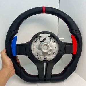 Volante Deportivo de Cuero Perforado Azul M1 M2 para <span class=keywords><strong>BMW</strong></span> M3 M4 F80 F82 <span class=keywords><strong>M5</strong></span> X7 X5 F15 X6 F16 F10 F30 F32 F36 <span class=keywords><strong>F60</strong></span> M2 F87, Listo para Instalar - Product Image 4
