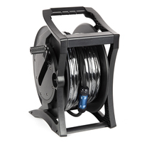 Chariot de transport professionnel Yinyu SND532 pour câbles XLR avec tambour de rangement verrouillable et répartiteur en aluminium pour sonorisation en direct, scène et studio