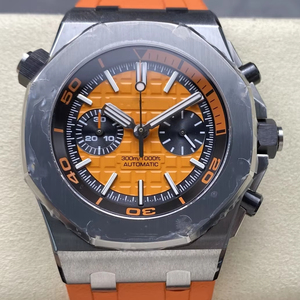 Reloj Mecánico de Lujo, Super Calidad, Resistente al Agua, 42mm, Fábrica MS, Movimiento ETA 3124, Diver 26703, Multifunción, Cronógrafo, Naranja - Product Image 1